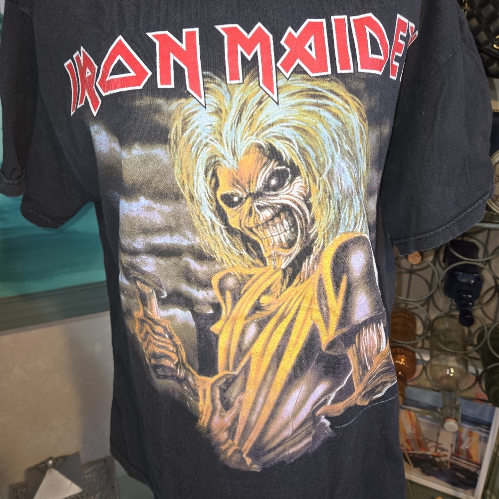 Iron Maiden 2010 Alstyle black tee Eddie head size medium